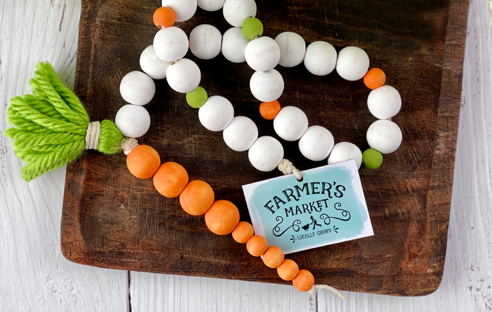 Easy Wood Bead Garland Made on a Budget - DIY Candy