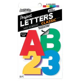 ArtSkills Black Poster Letters 3 of Ea Letter=78 New Peel N Stick  Repositionable