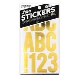 Metallic Gold Letter Stickers (5 Sheets)