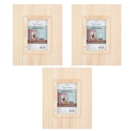 4x6 and 3x5 Natural Finish Albesia Wood Photo Frames - Wood Stripes