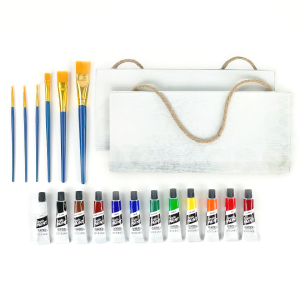 ArtSkills Paint Pouring Kit with Glitter and Canvas Boards in the