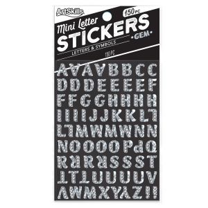 Silver Gem Stickers, 6-Pack