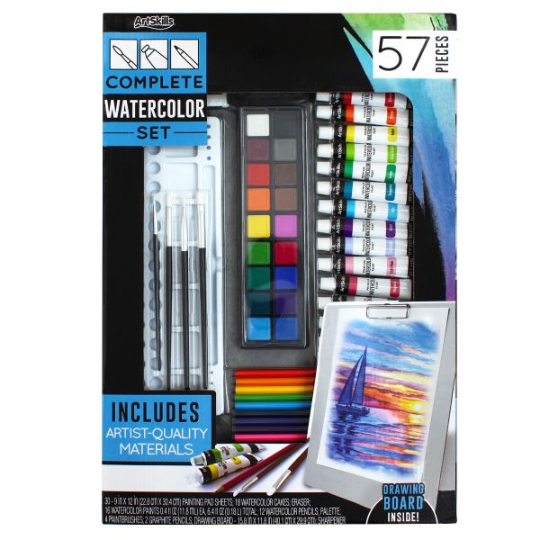 Dry Glitter Metallic Watercolor Paint Box Set, Artist Pearl