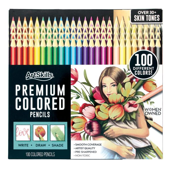 colored pencils box