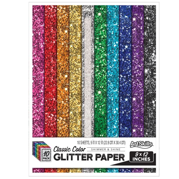Harmony Glitter Paper DIY Arts & Crafts 11 x 8.5 Shed Free 8 Colors 16  Sheets